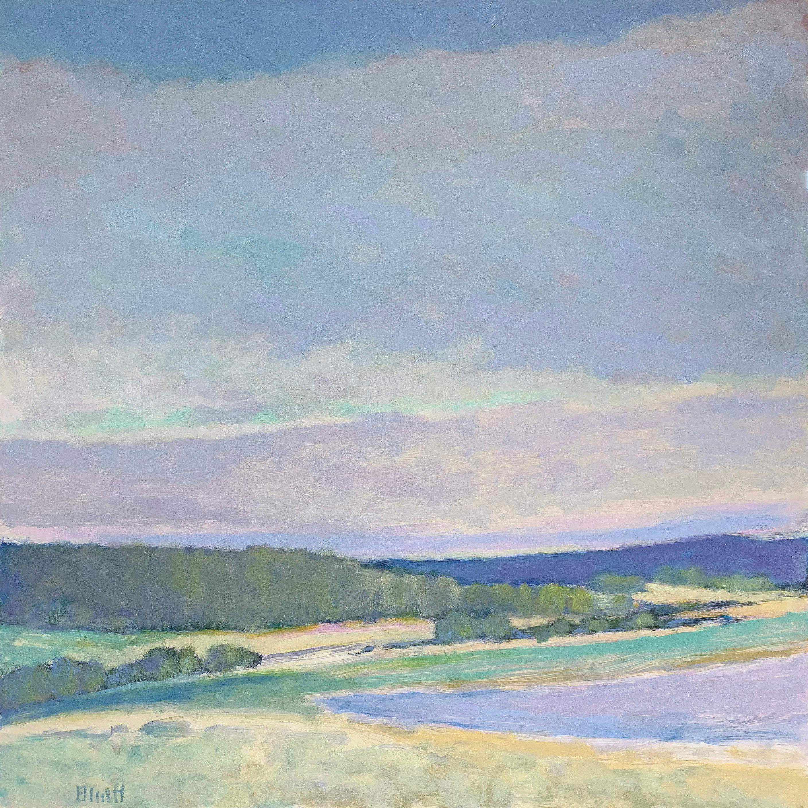 Soft Summer Light, 30 x 30 inches