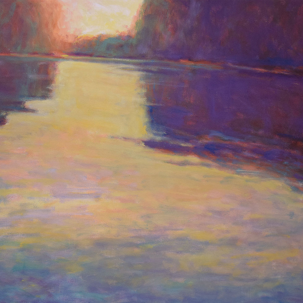 Miniatura: Lake Palette III, Oil on canvas, 48 x 60 inches, private collection