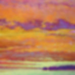Thumbnail: Drama Over the Water, oil on canvas, 36 x 36 inches