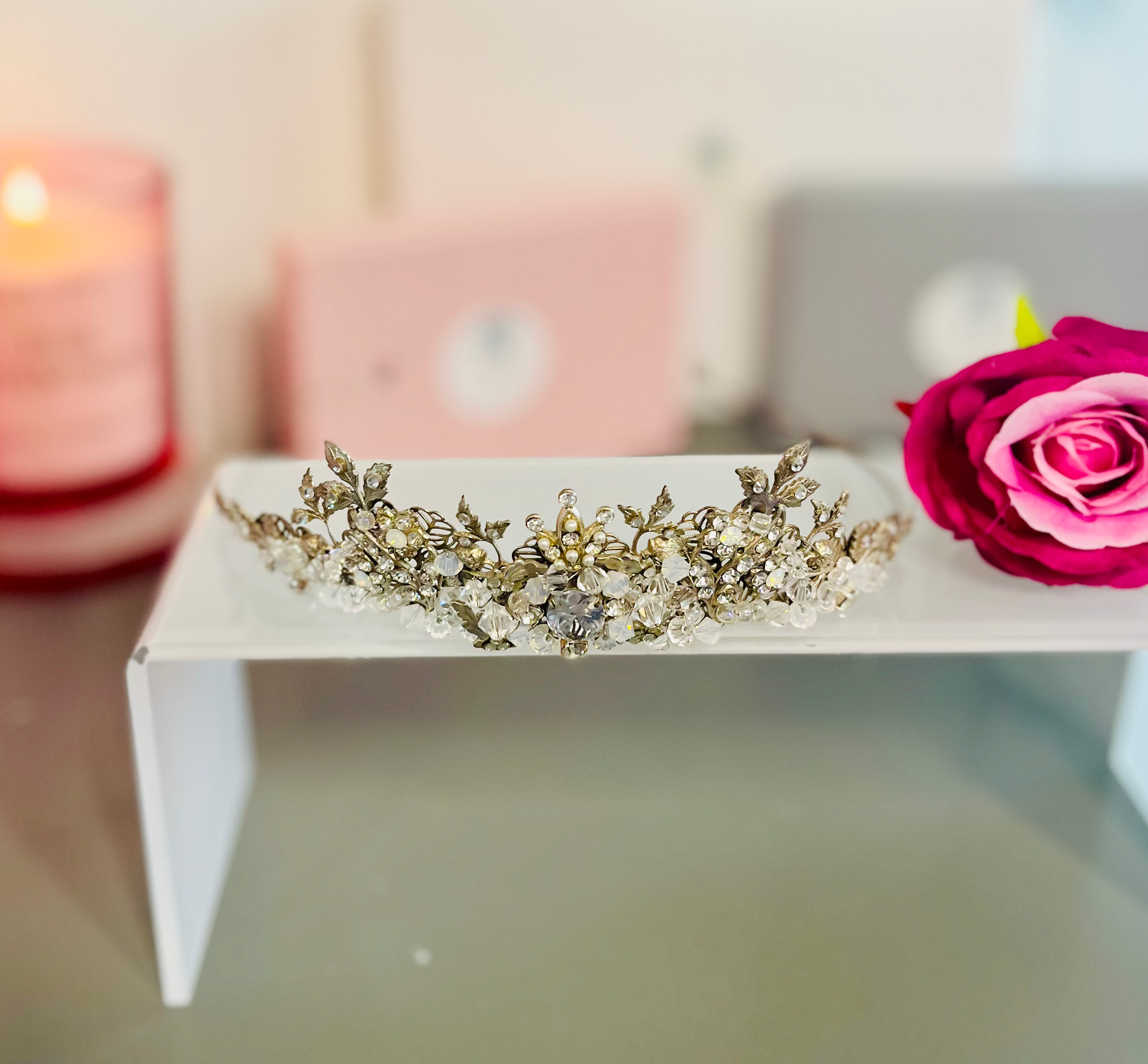 Crystal Floral Bridal Tiara