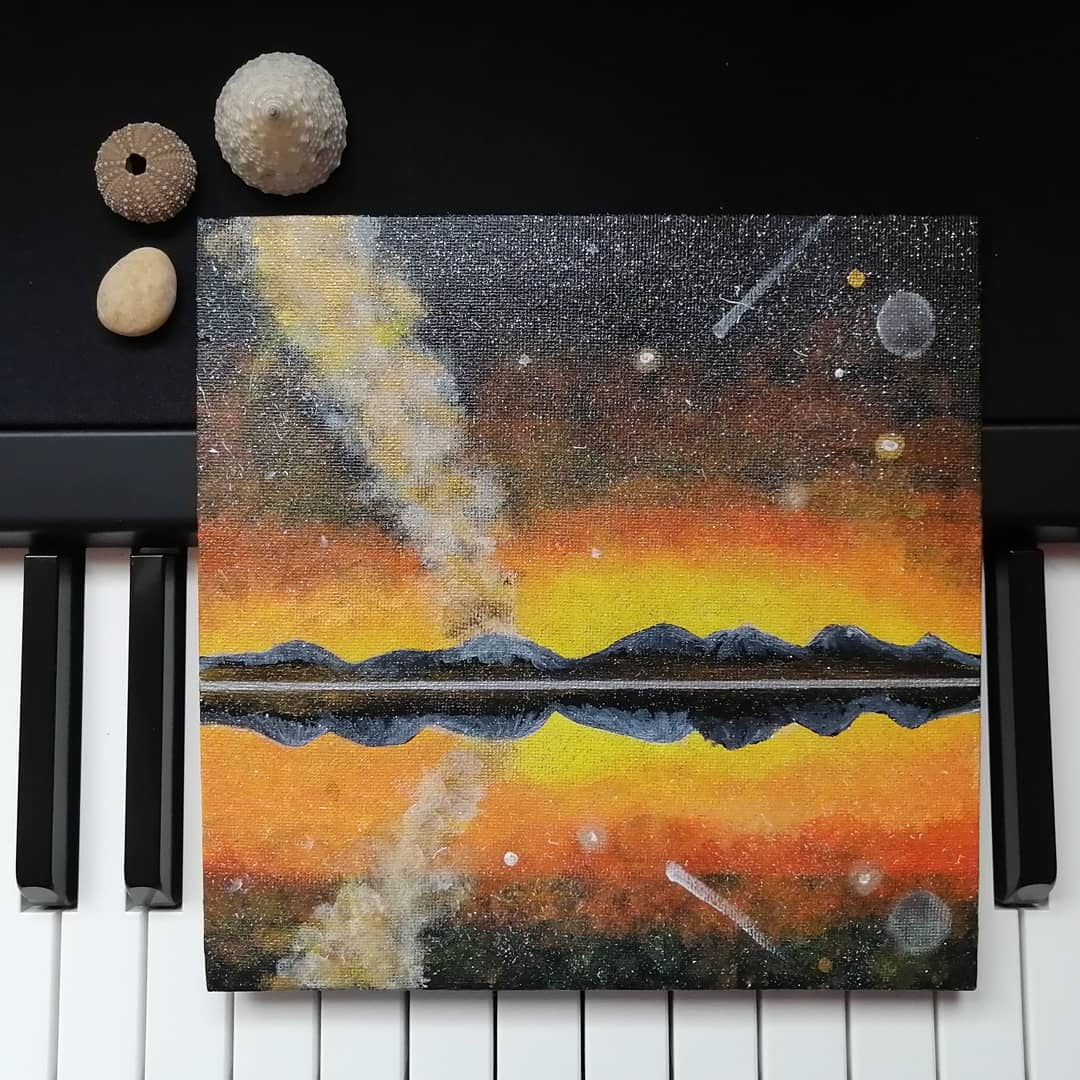 Reflection nighsky canvas