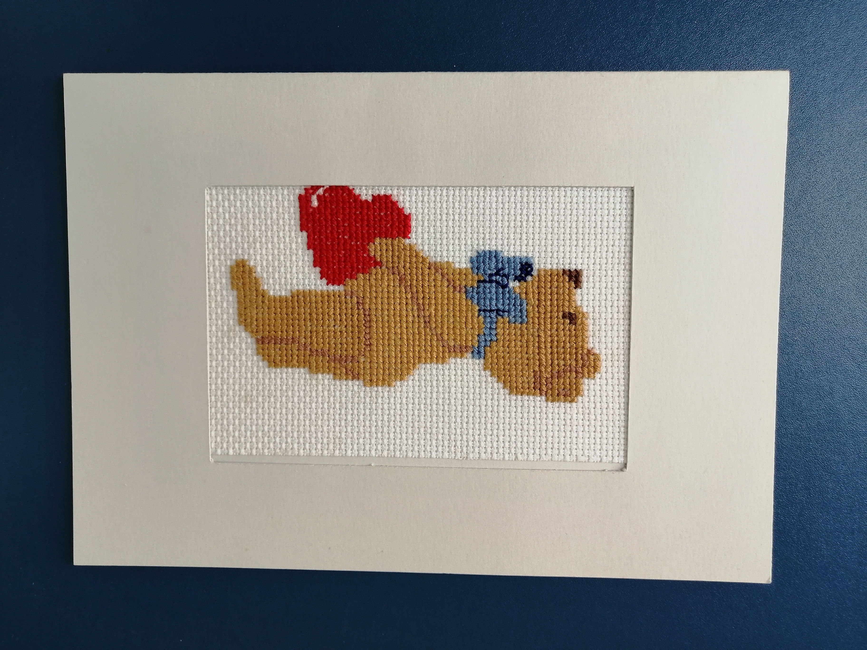 Cross stitch handmade card III