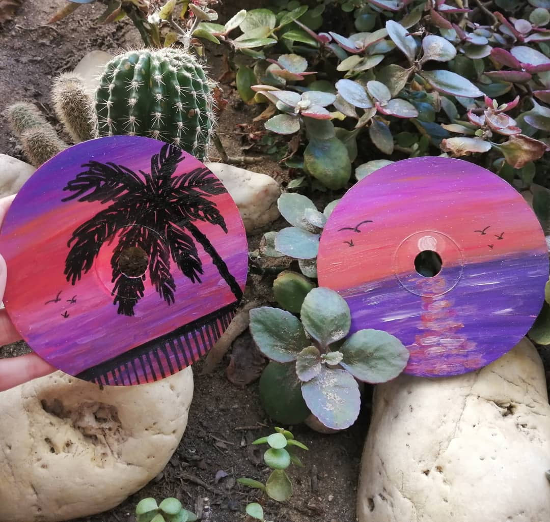 Sunset at the beach cds 