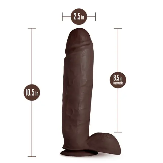 Thumbnail: Au Naturel By Blush® | Huge Realistic Chocolate 10.5-Inch