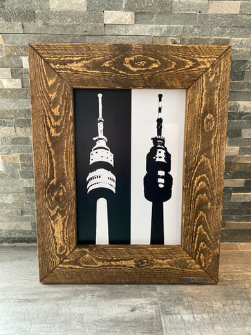 Wandbild Florian black & white