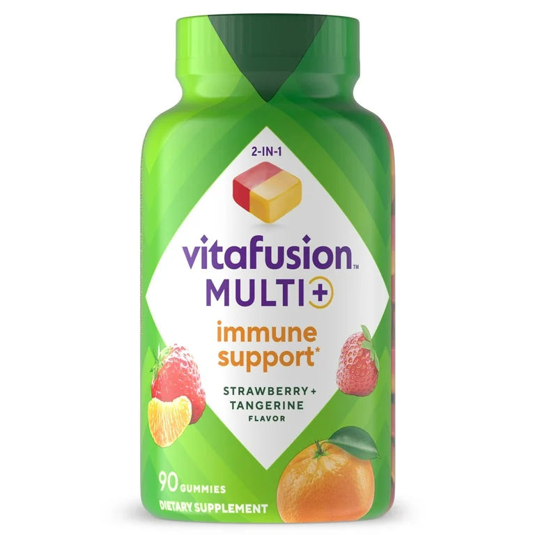 Vitafusion Multi + immune support, Multivitamines gummies, 90 gummies