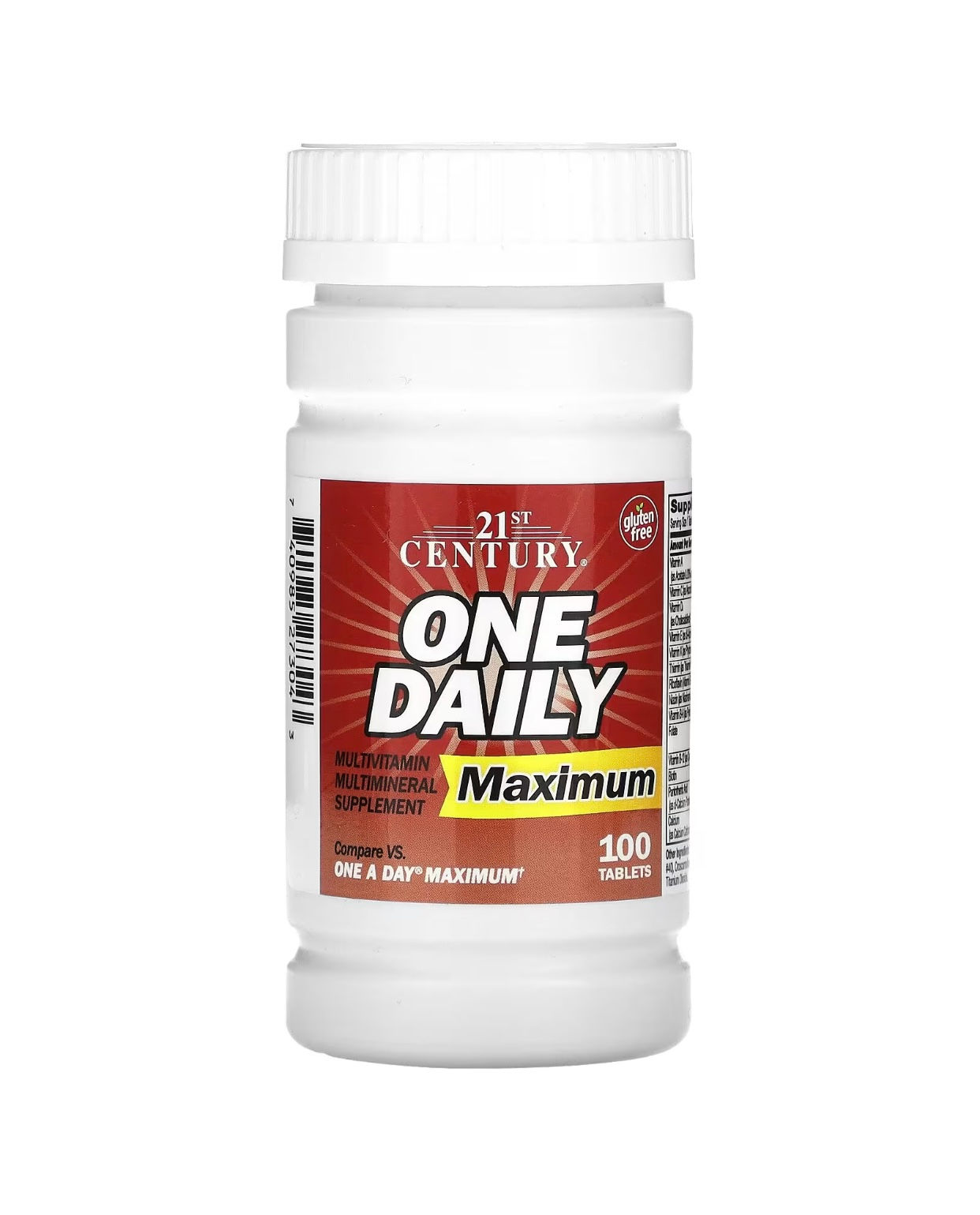 21st Century, One daily multivitamins maximum strength