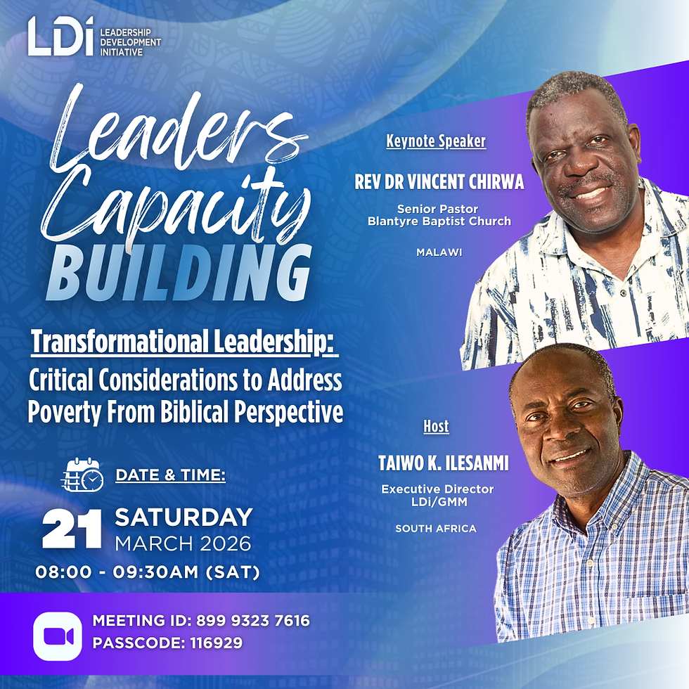 Leaders Capacity Building - March 2026