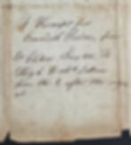 Note on the reverse side of Crandal's Salve Receipt. ca. 1825-1831. Rapoza Collection.