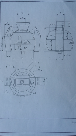 Desenho técnico - Cabeça do Robô