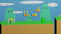 Cenário Mario 3D