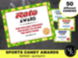 Sports Candy Awards - Softball, 50 Candies