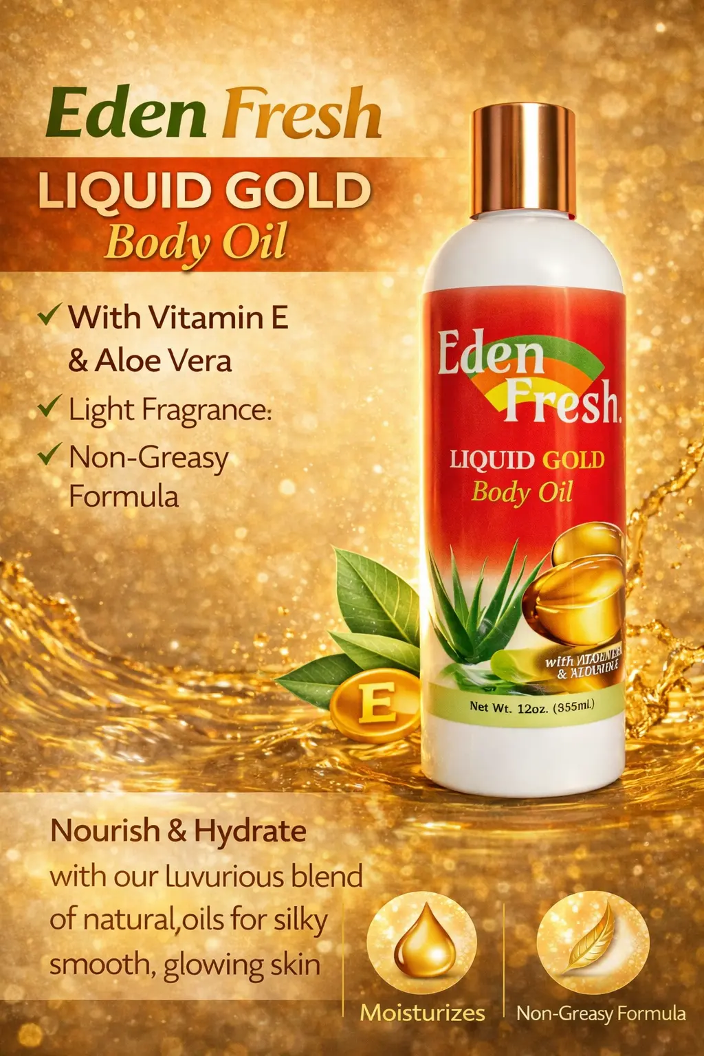 Liquid Gold Body Oil