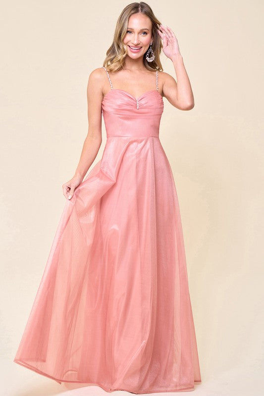 Thumbnail: Pink City Lights Formal Dress