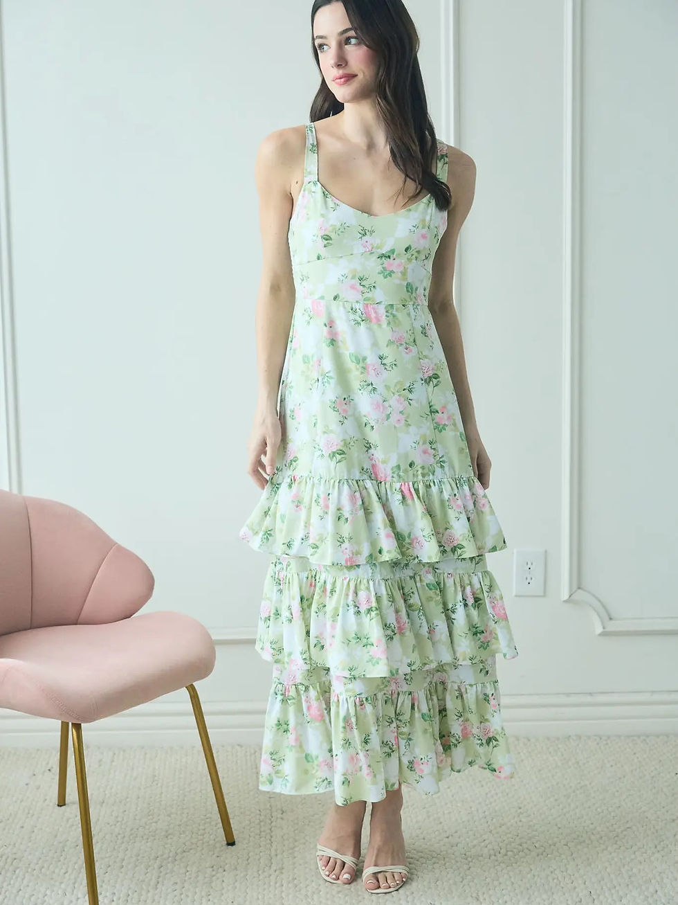 Thumbnail:  Greenbell Bliss Maxi Ruffle Dress 