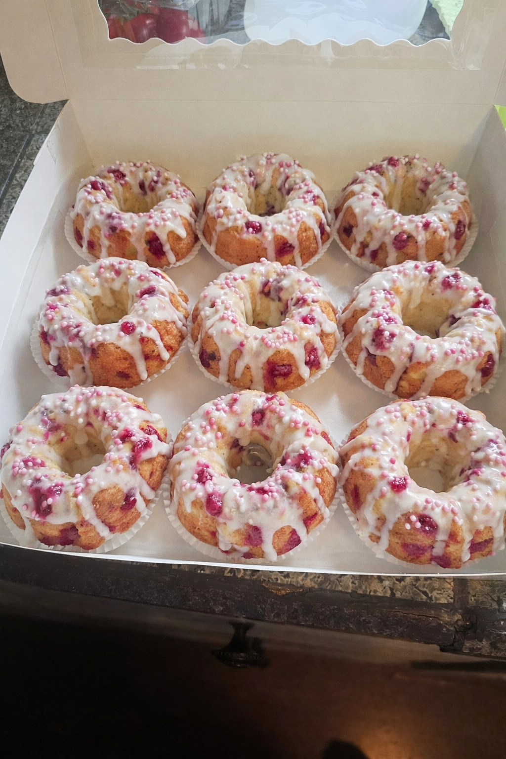 9-Pack White Chocolate Raspberry Bundtlets 