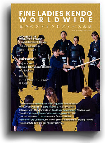 Foto de la portada de la revista de Fine Ladies Kendo Worldwide