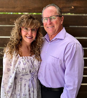The image shows Eric Cox, the Founder and Chairman of the Hope Center Food and Resource Center, with his wife Shellee Cox.