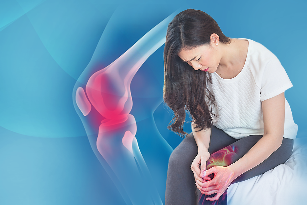 Các bệnh lý về khớp gối như viêm gân hoặc thoái hóa có thể khiến cơn đau xuất hiện rõ rệt khi đạp xe.