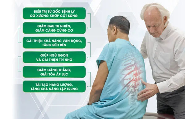 Phương pháp Chiropractic giúp giảm đau và cải thiện khả năng vận động cho người bị đau xương khớp.