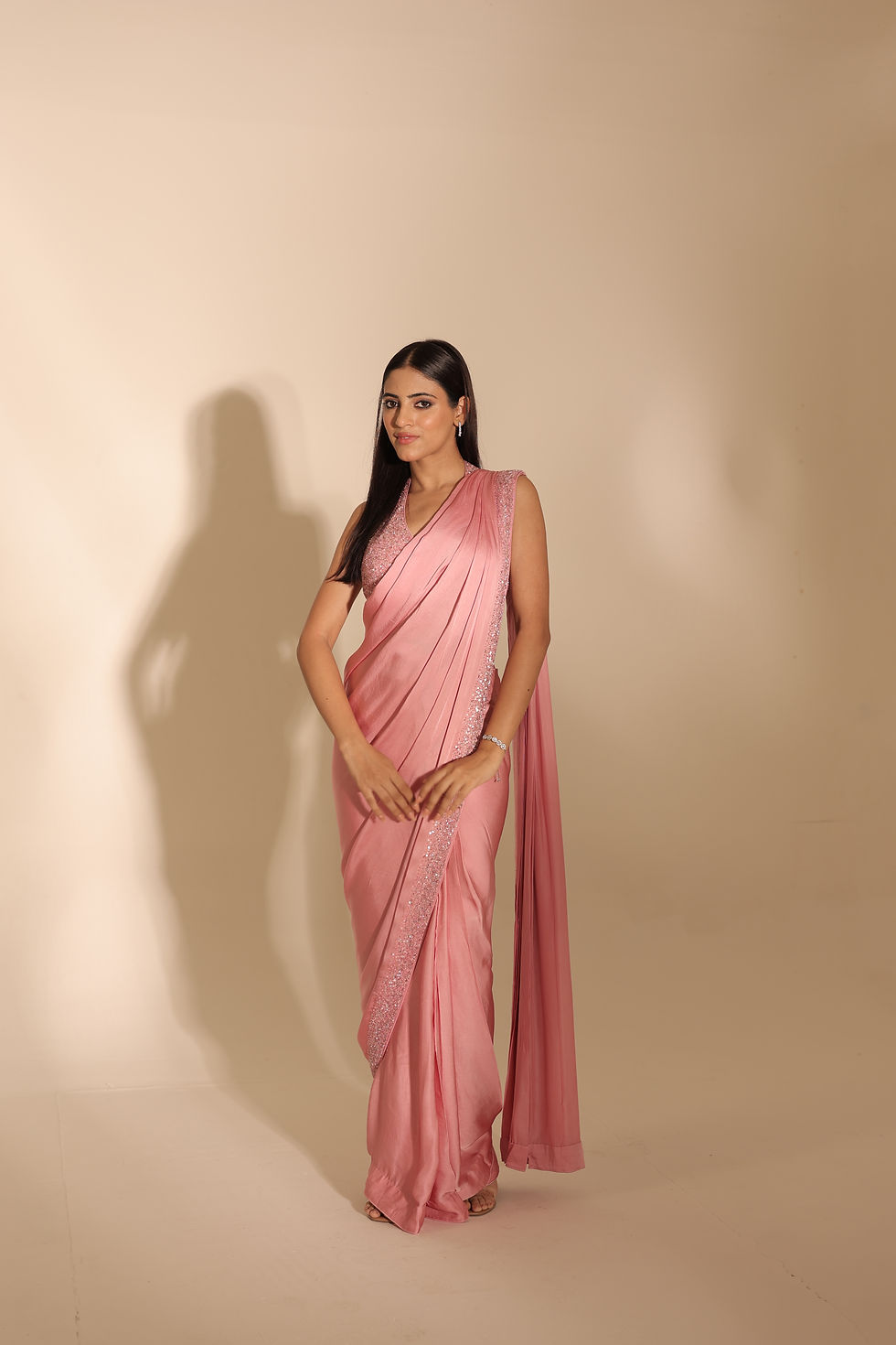 Thumbnail: Pink Stardust Saree 