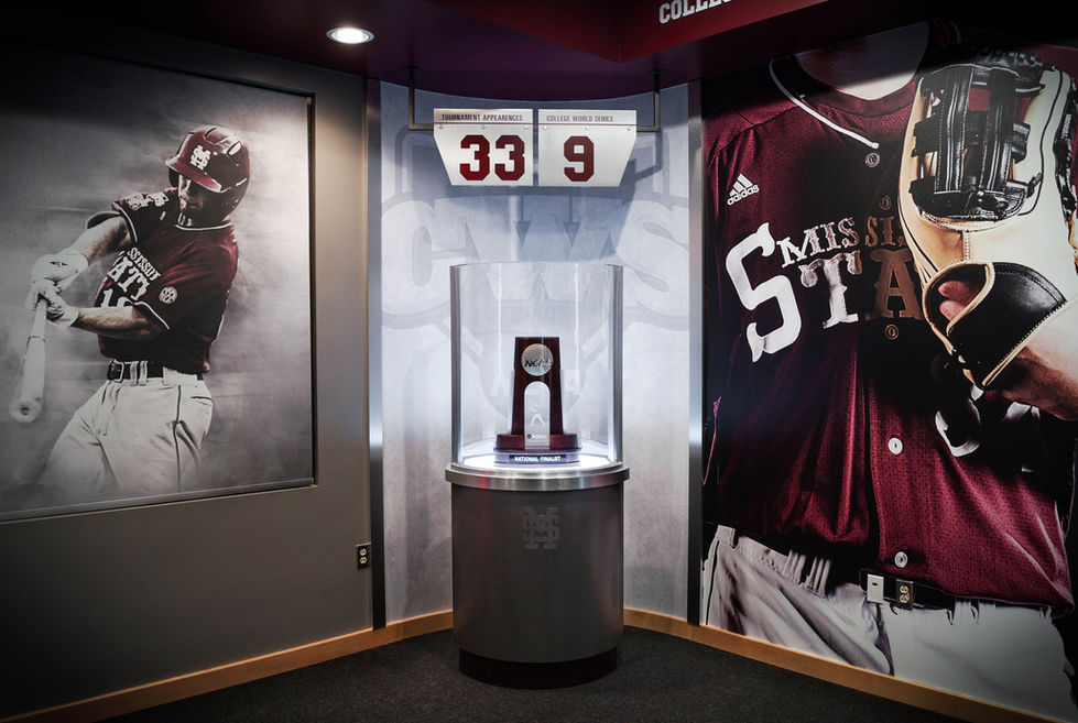 Mississippi State locker room college atheletic interior space