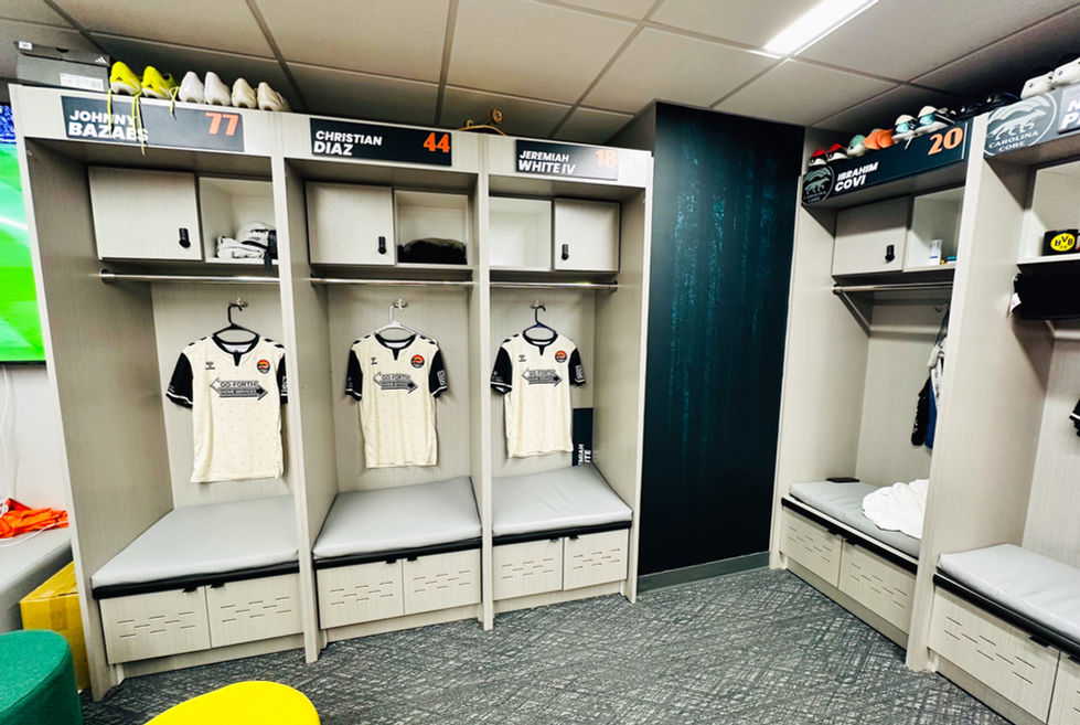 Carolina Core FC locker rooms professional soccer athletics