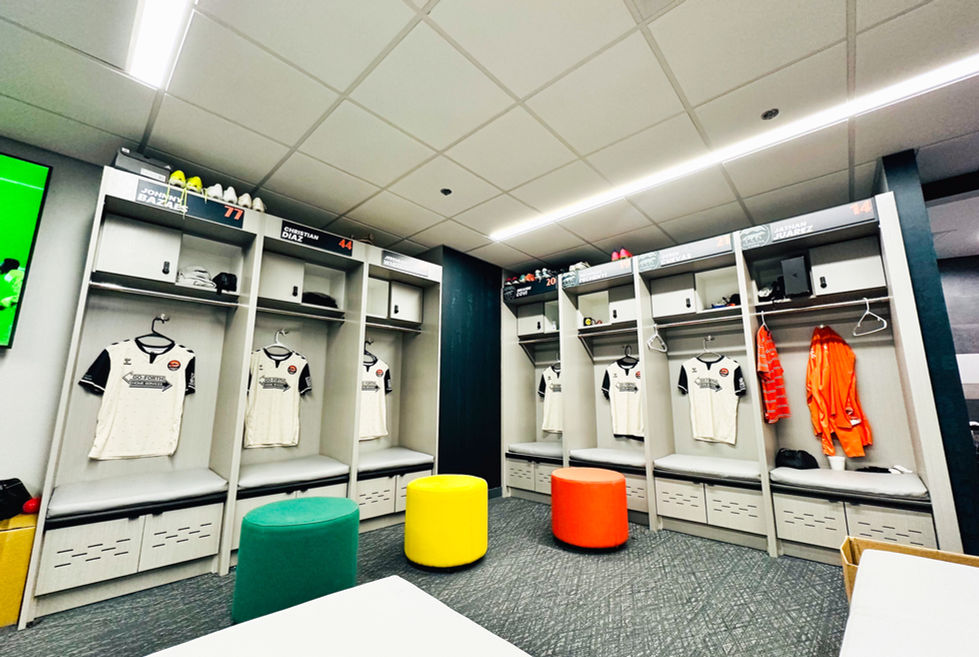 Carolina Core FC locker rooms professional soccer athletics