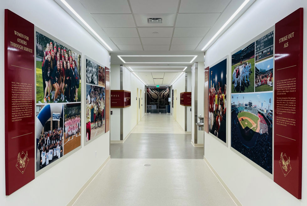 Boston College softball locker room atheletics