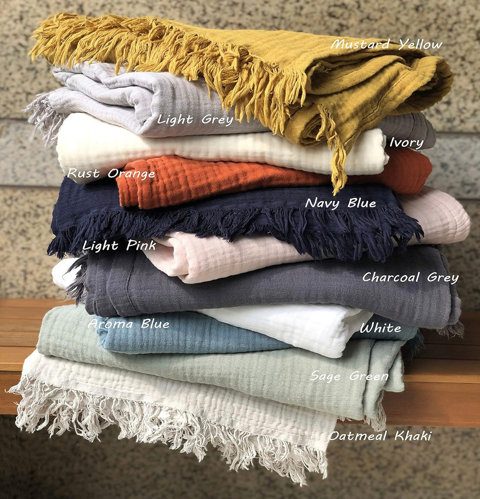 Thumbnail: Custom Embroidered Organic Cotton Blanket