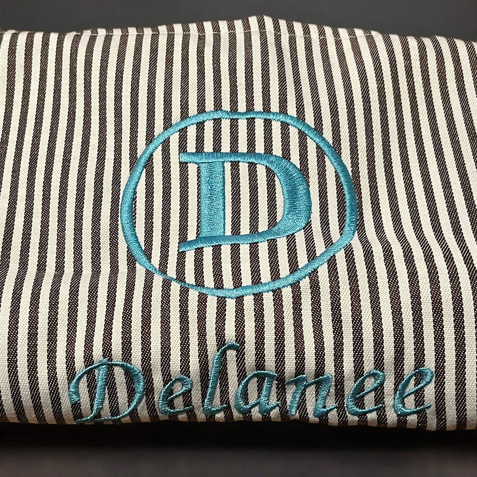 Thumbnail: Custom Embroidered Monogrammed Apron