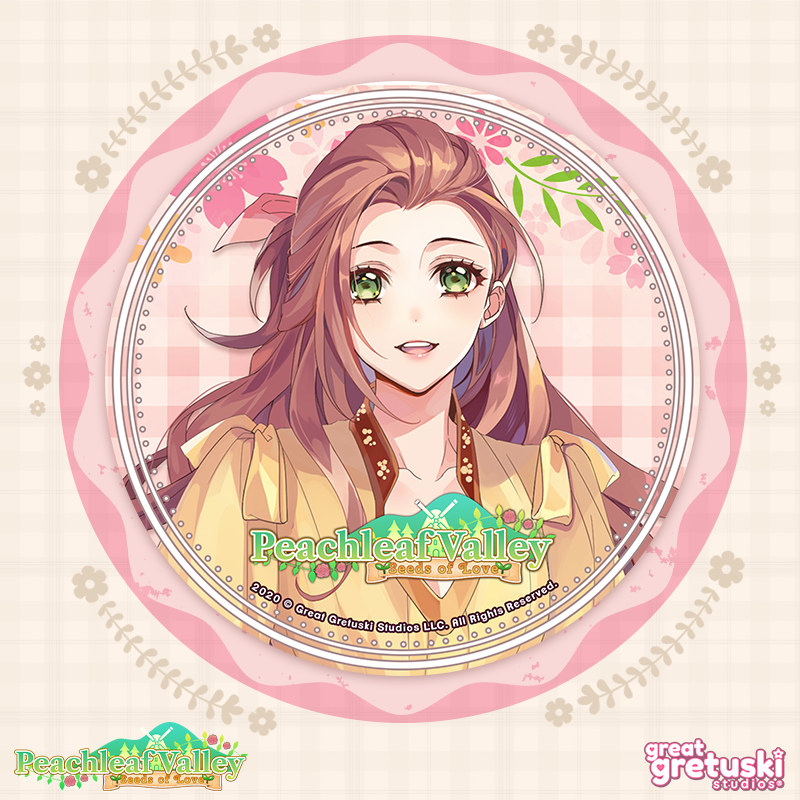 Thumbnail: Official "Peachleaf Valley" Button Badges (2")
