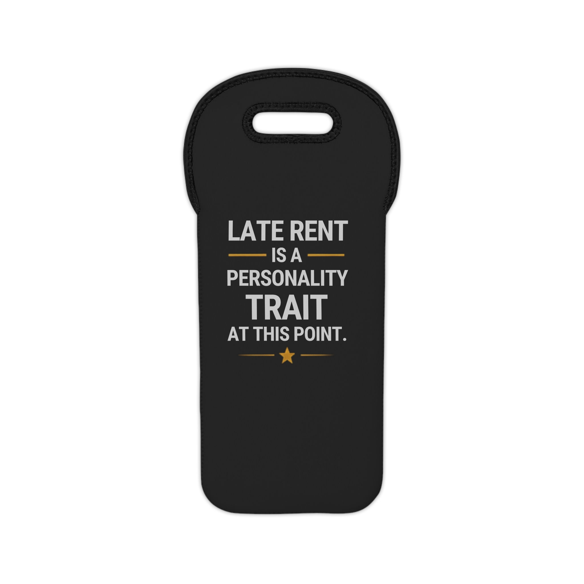 Late Rent: Wine Tote Bag