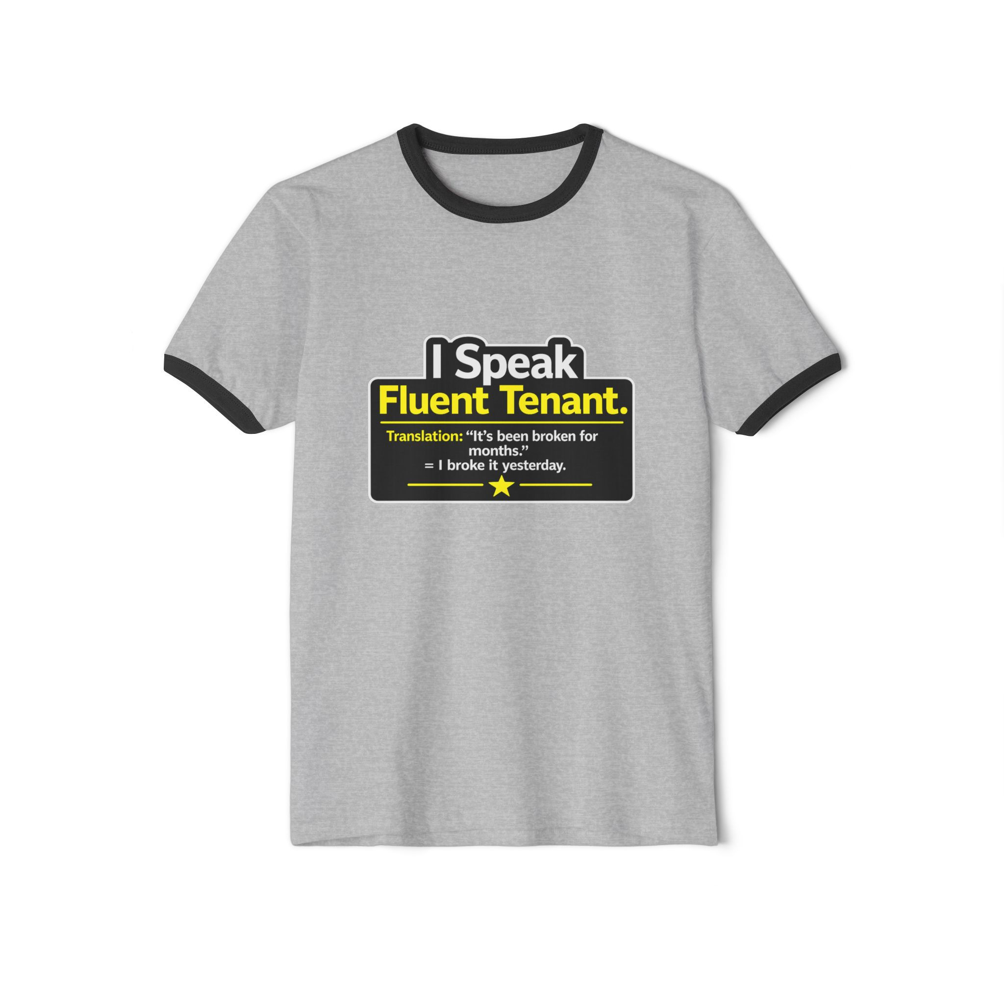 Fluent Tenant: Cotton Ringer T-Shirt (Unisex) 