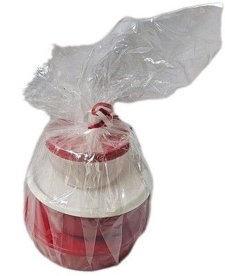 3 Tupperware Containers Red with White seal 6403B