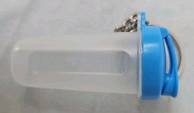 Miniature : Lot of 3 Tupperware Keychain Bottle Mini blue 2.5 Inches