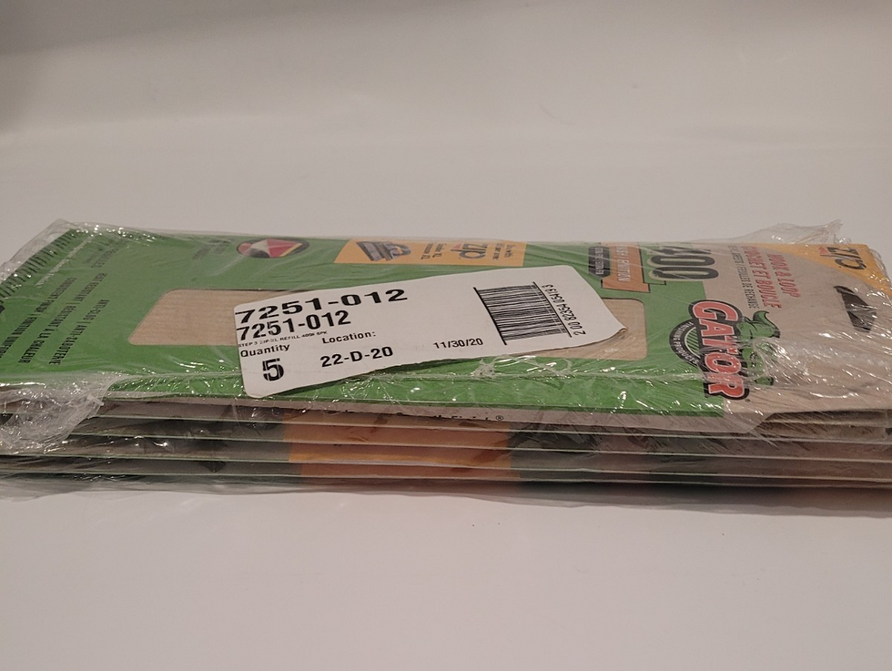 Miniature : 5 X 6 Sheets 400 Grit Sanding Refill Sheets Sander Hook and Loop System