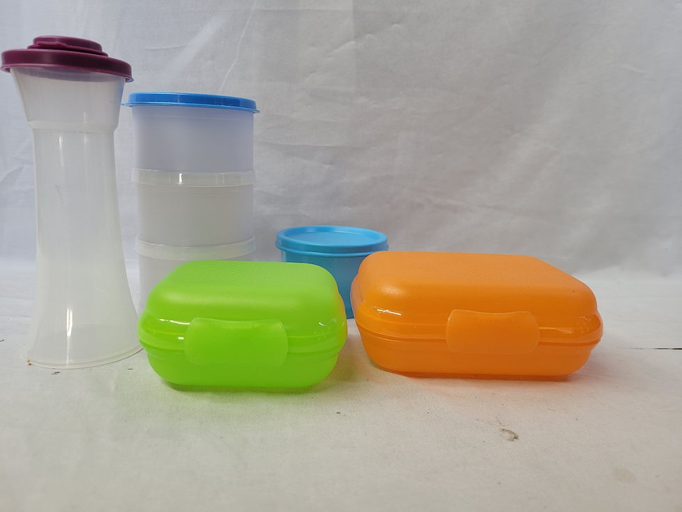 Thumbnail: Tupperware Pack Orange, Green, Purple, Blue 14 Piece Set