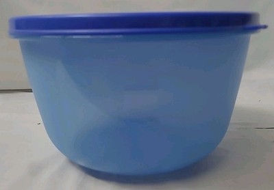Thumbnail: Tupperware Bowl Mixing Storage Container Blue + Seal 1701-3 vintage