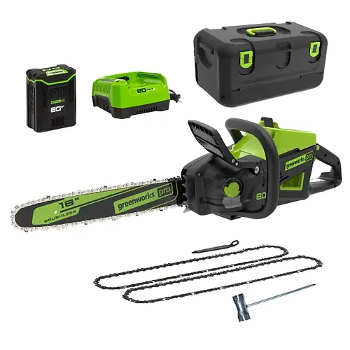 Greenworks 48V (2 x 24V) 16″ Brushless Cordless Chainsaw - Thumbnail 3