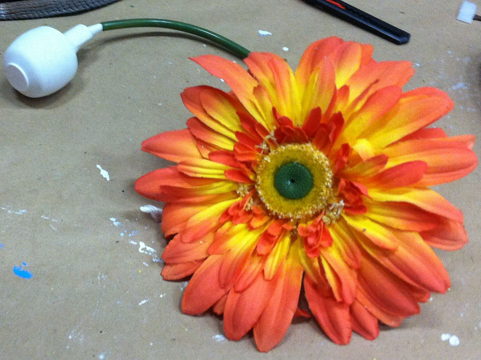Squirting flower prop