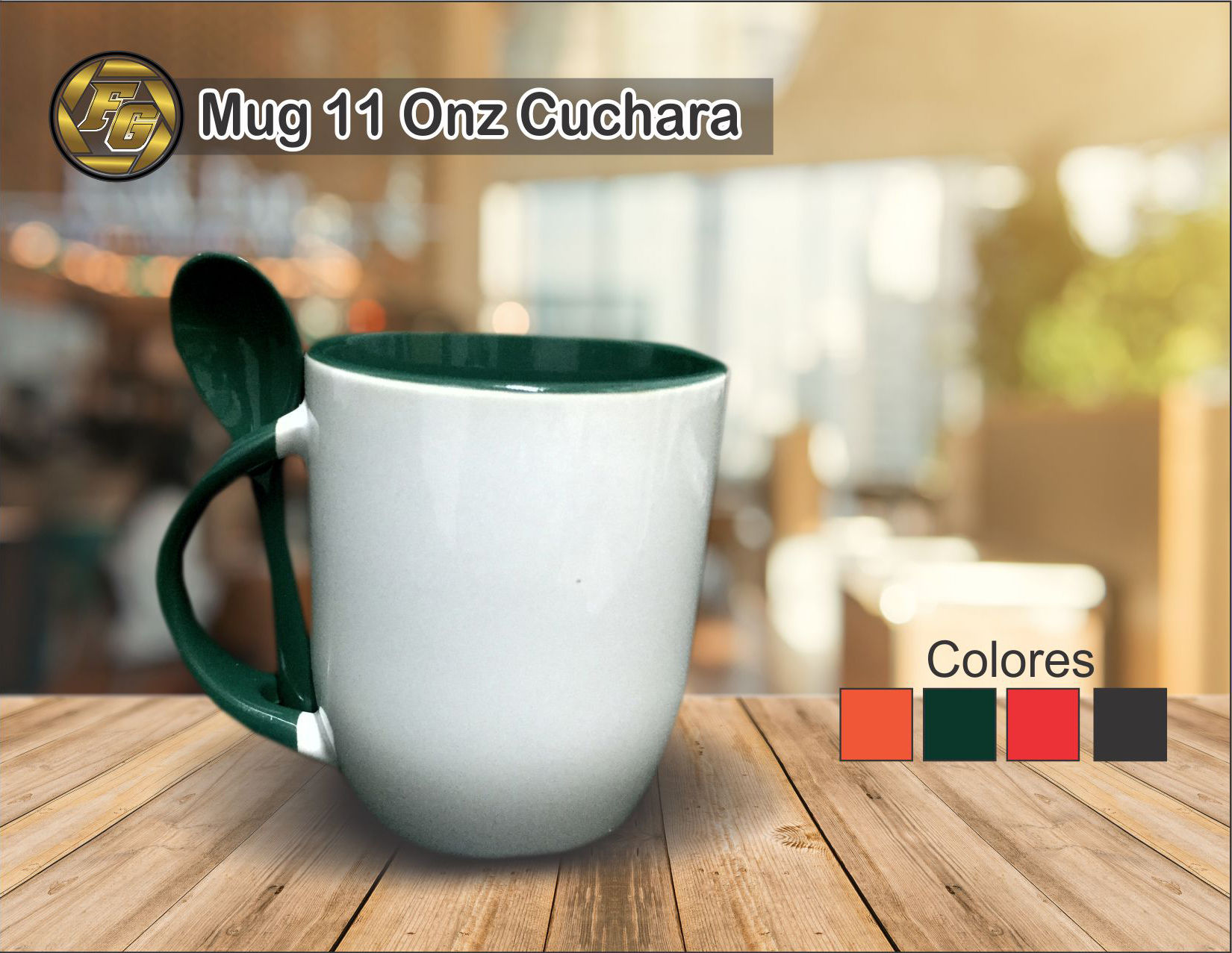 Mug 11 Onz Cuchara