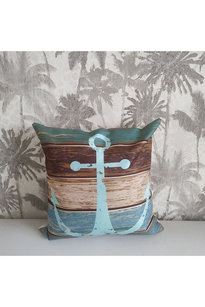 Marin Çapa Desenli Kırlent Kılıfı