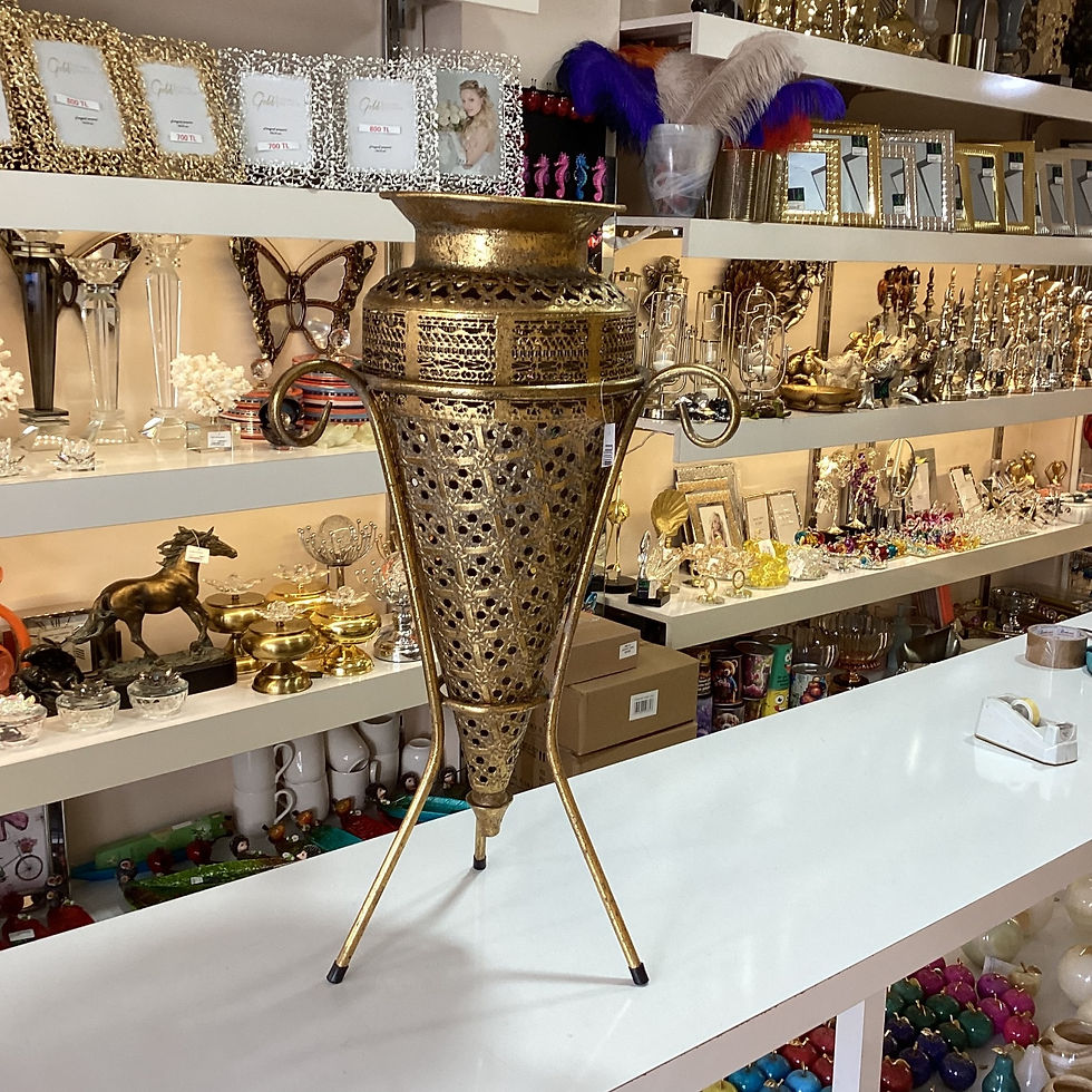 Küçük resim: Metal Ayaklı Vazo 62 cm