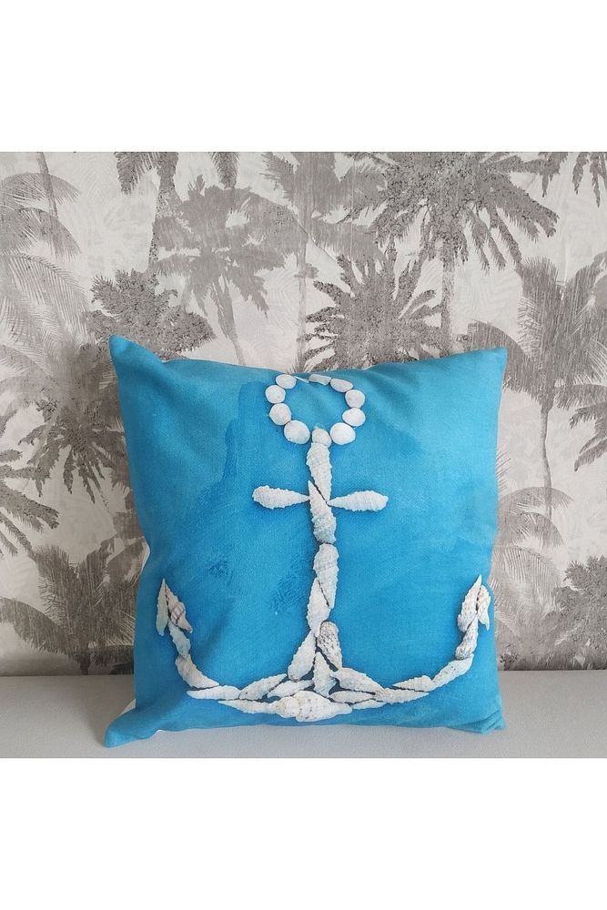 Marin Çapa Desenli Kırlent Kılıfı