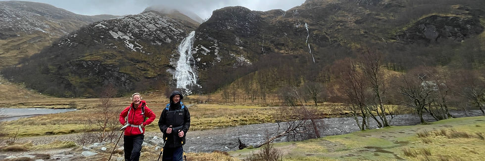 Steall Falls on a guided tour