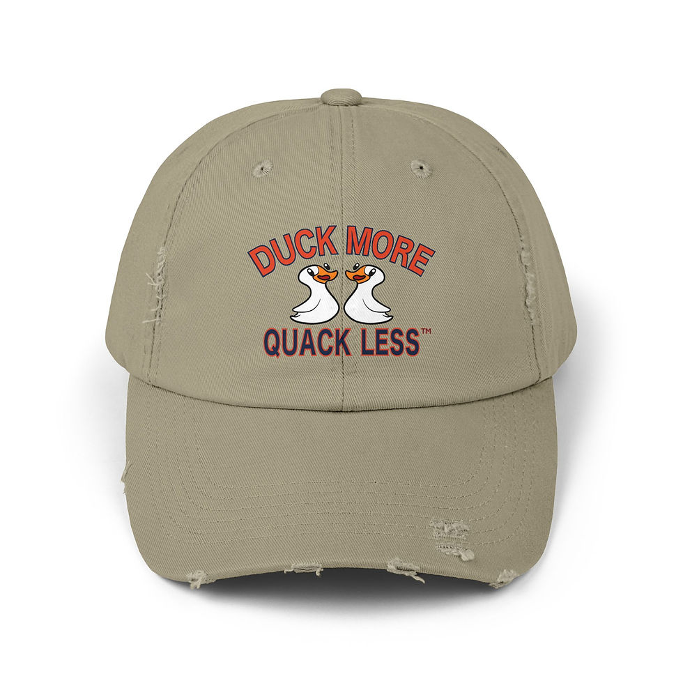 Thumbnail: Duck More, Quack Less™ Distressed Cap / Hat
