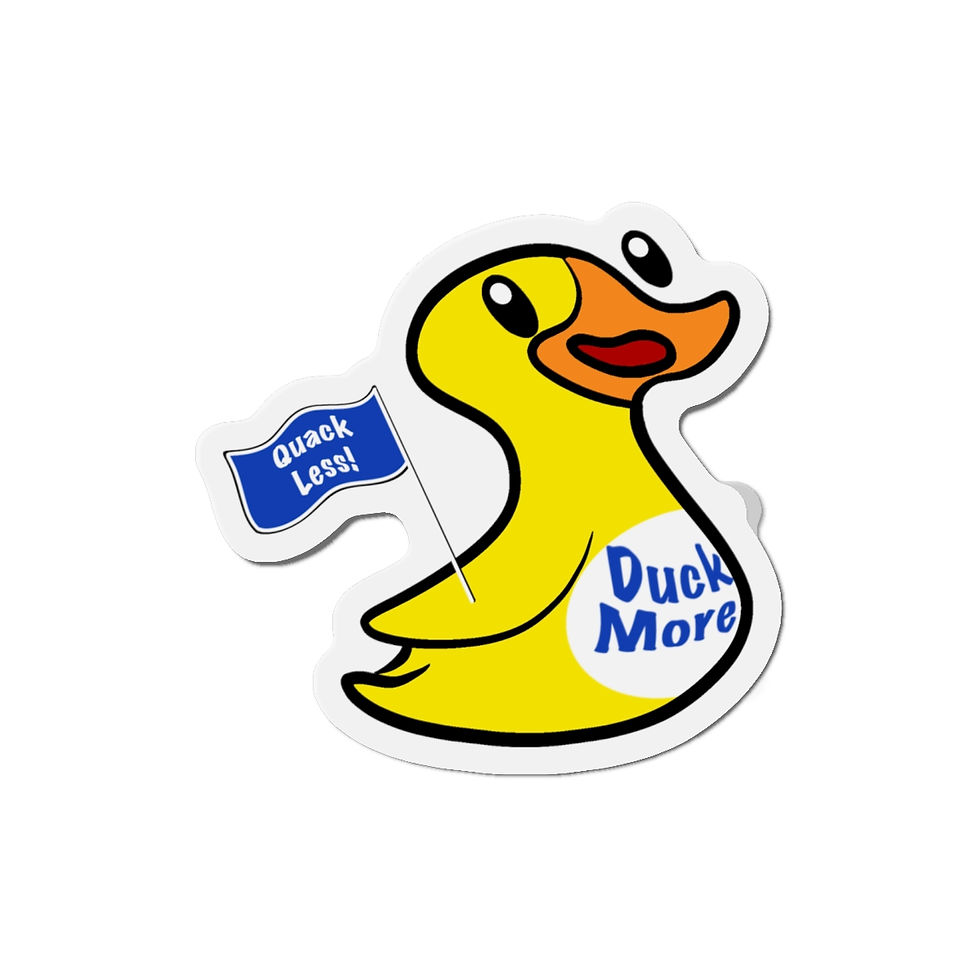 Thumbnail: Duck More Quack Less™ Die-Cut Magnets for Fridge