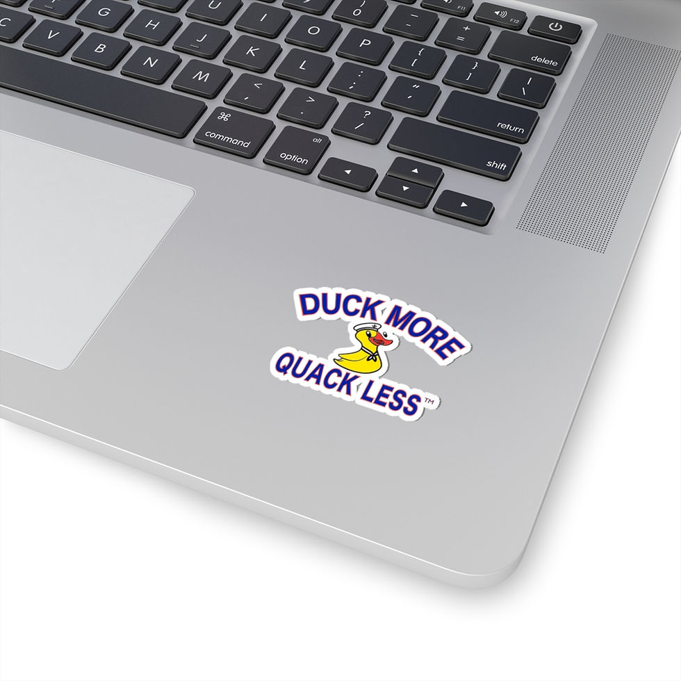 Thumbnail: 2" Duck More Quack Less™ Mascot Captain Sticker - Premium Cruise Ship Ducking Gift for Jeep Owners