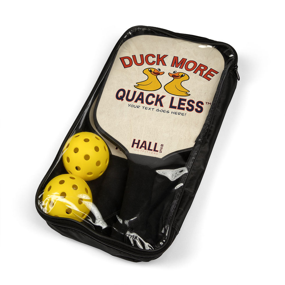 Thumbnail: Duck More Quack Less™ Pickleball Paddle Set | Jeep Ducking Gifts & Fun!